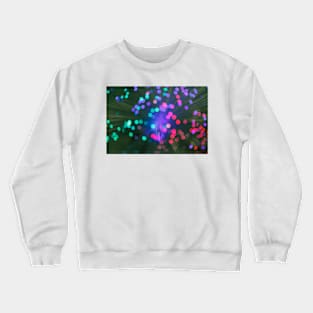 Illuminated background defocused lights Crewneck Sweatshirt